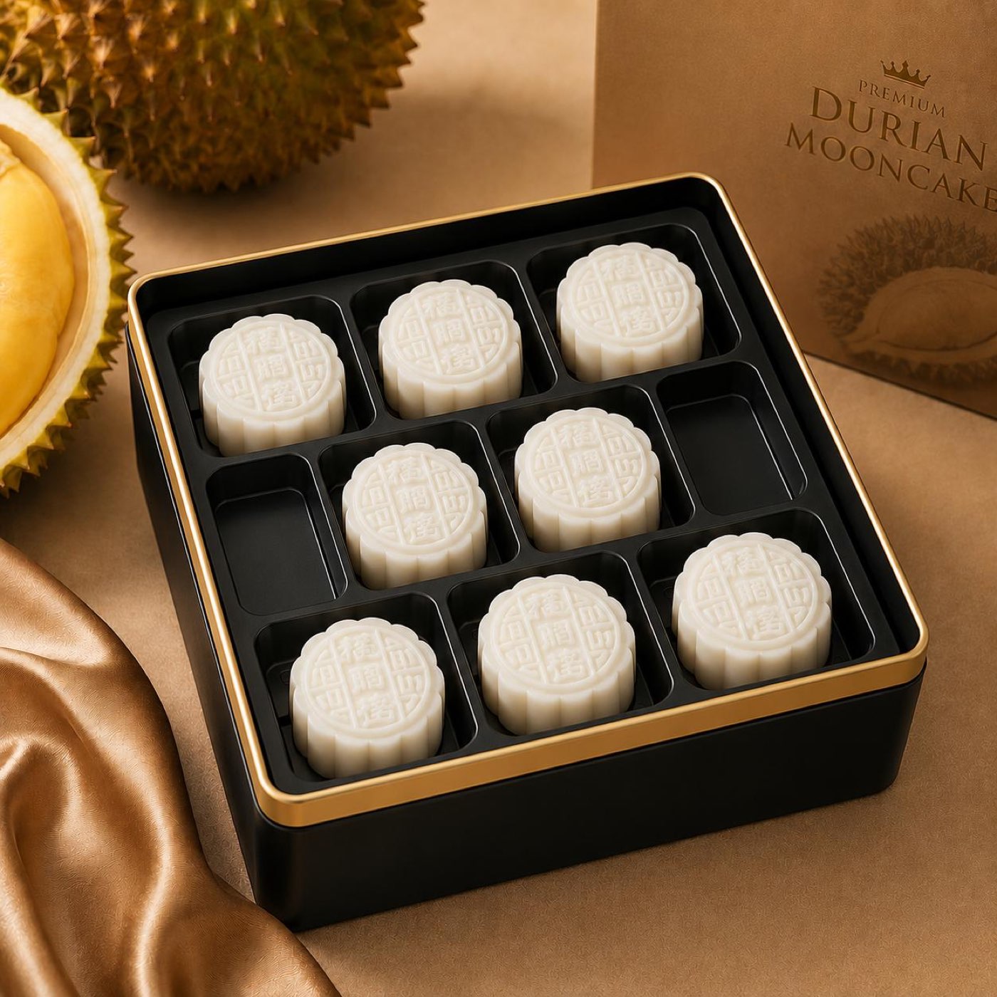 Snowskin Mao Shan Wang mooncake