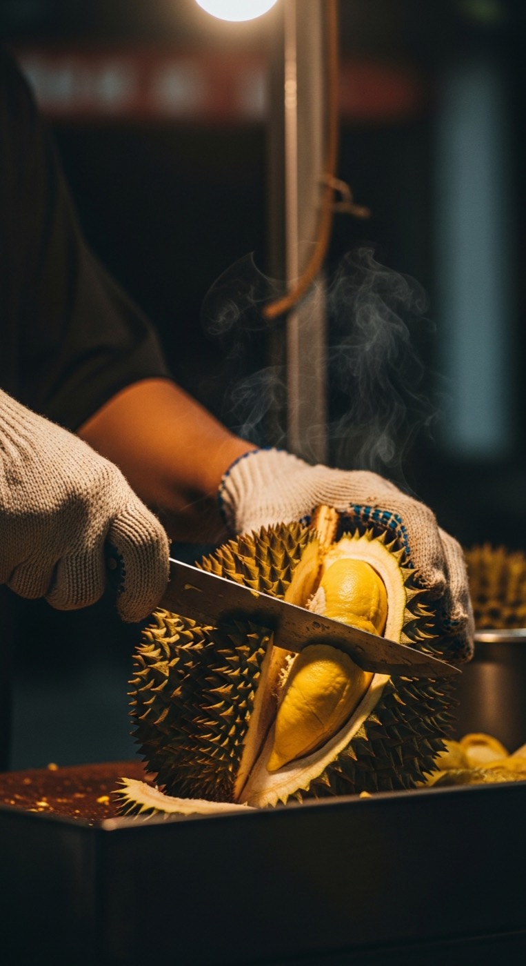 Durian opening skills